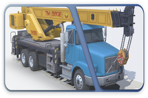 Кран 32 тонны на строительной площадке