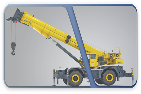 Кран 40 тонн на промышленном объекте